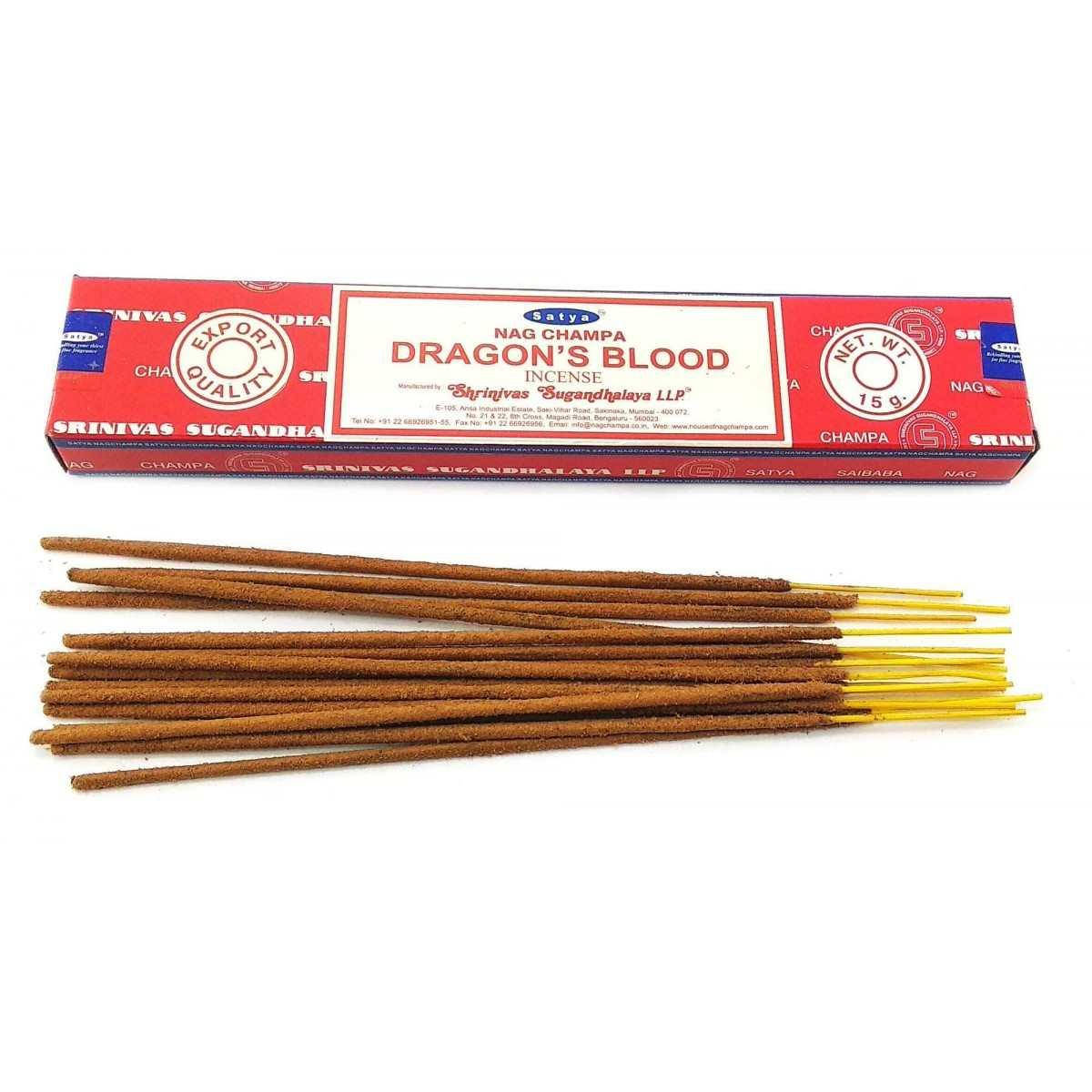 

Dragons Blood (Кровь Драконов)(15 gms) (12/уп) (Satya) Масала благовоние