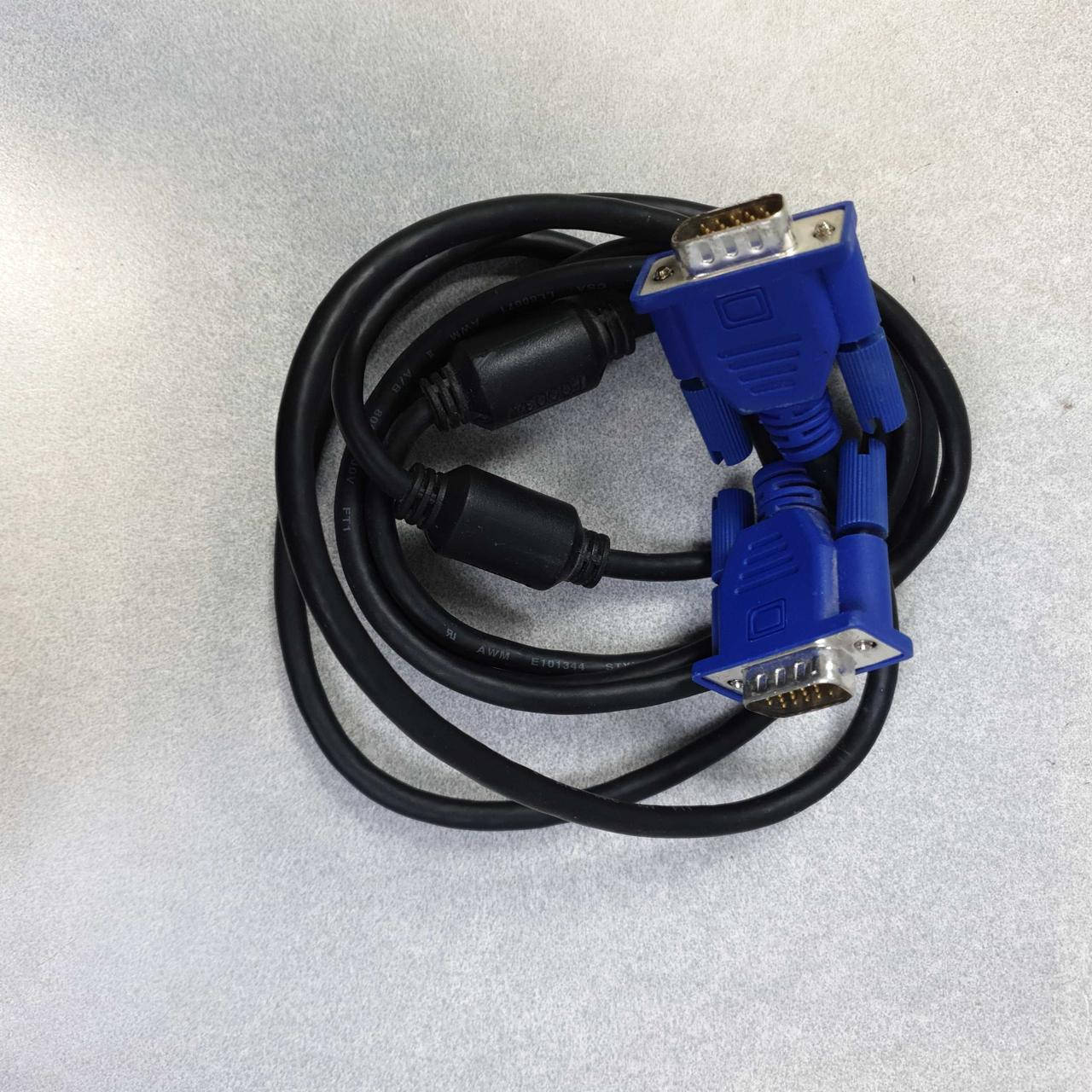 

Компьютерные кабели, разъемы, переходники Б/У Кабель VGA-VGA