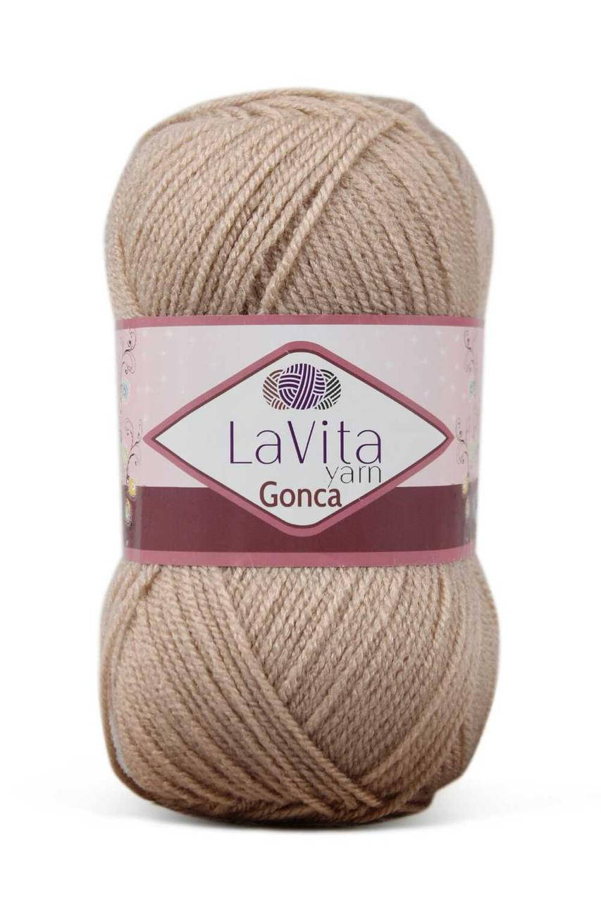 

LaVita Gonca (ЛаВита Гонка) № 1006 бежевый (Пряжа акрил, нитки для вязания)