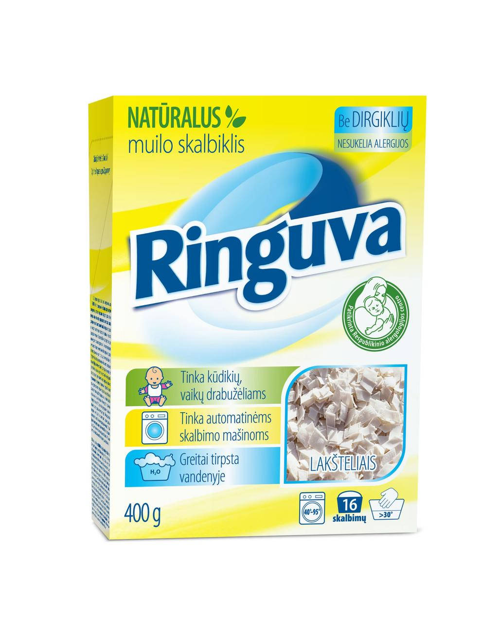 

Моющее средство Ringuva на основе стружки натурального мыла 400 гр