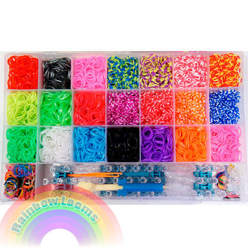 

Набор для плетения браслетов из резинок Fashion loom bands set 8400шт!!!