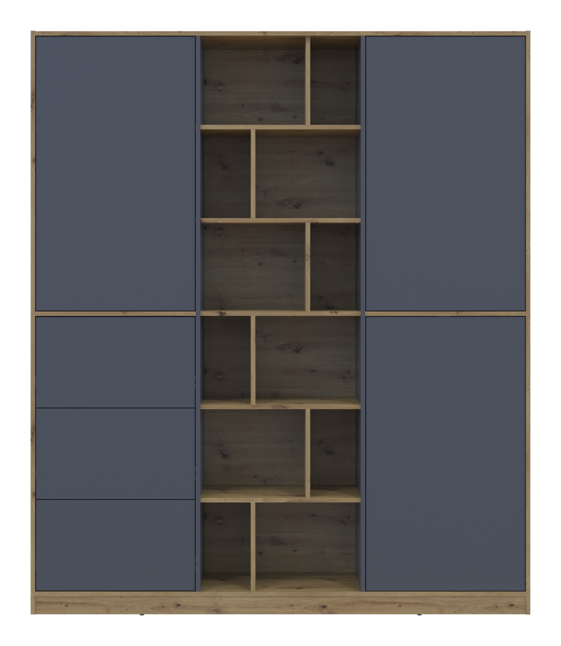 Шафа для одягу Doros Морган Дуб Артізан/Графіт ДСП/Шухляди 180х38.5х210 (42002256) 6