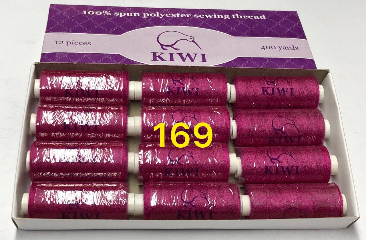 

Швейные нитки 40/2 169тон полиэстер Kiwi Киви 400ярдов