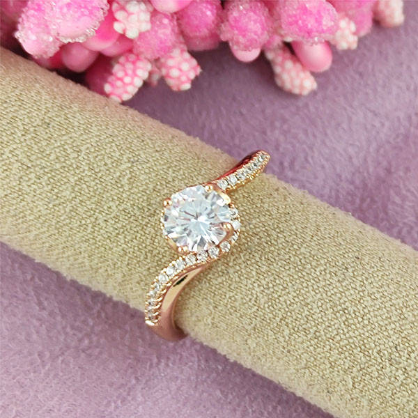 

Кольцо Xuping Дейзи медицинское золото позолота 18К 19