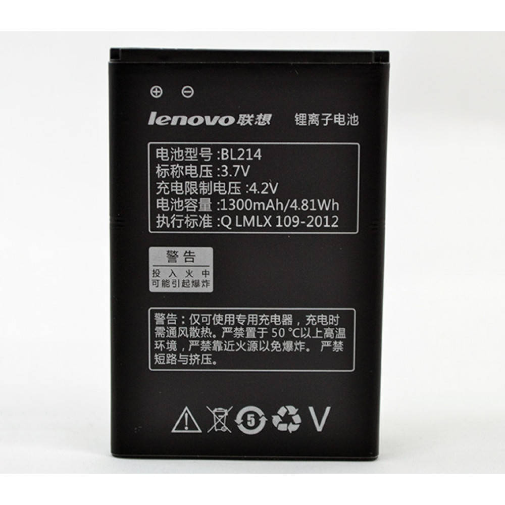 

Аккумулятор BL214 для Lenovo A316i, A269, A208t, A218t (ORIGINAL)