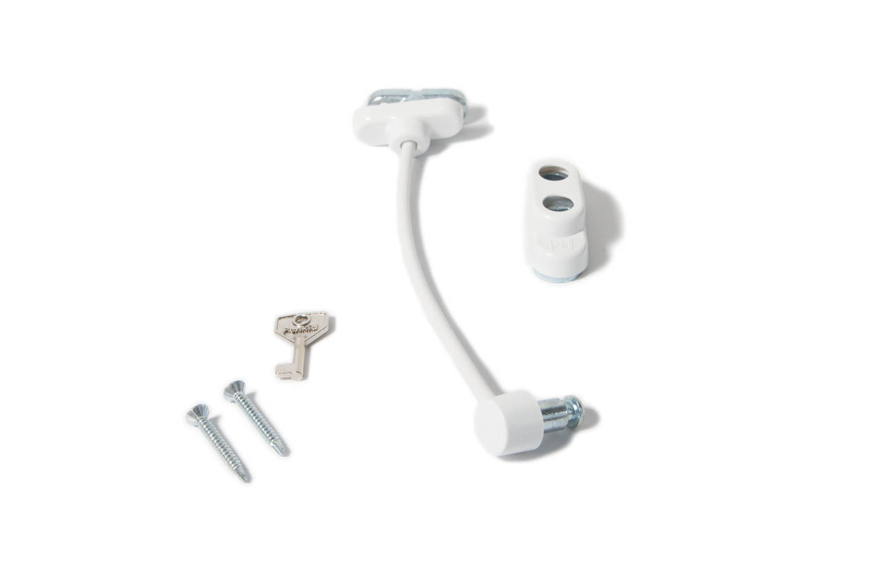 

Блокиратор для окна с тросом Penkid белый ограничитель окна