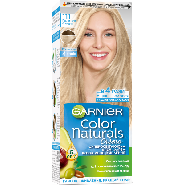 

Краска для волос Garnier Color Naturals 111 Платиновый блондин, 110 мл