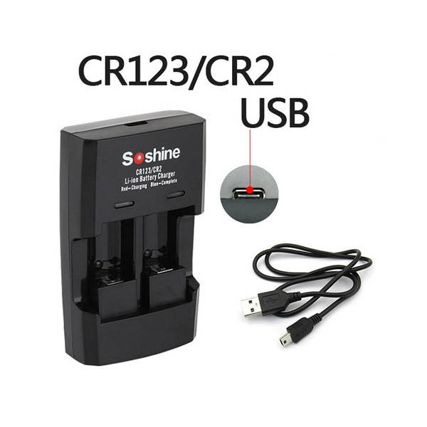 

Зарядное устройство для аккумуляторов Soshine CR123/CR2