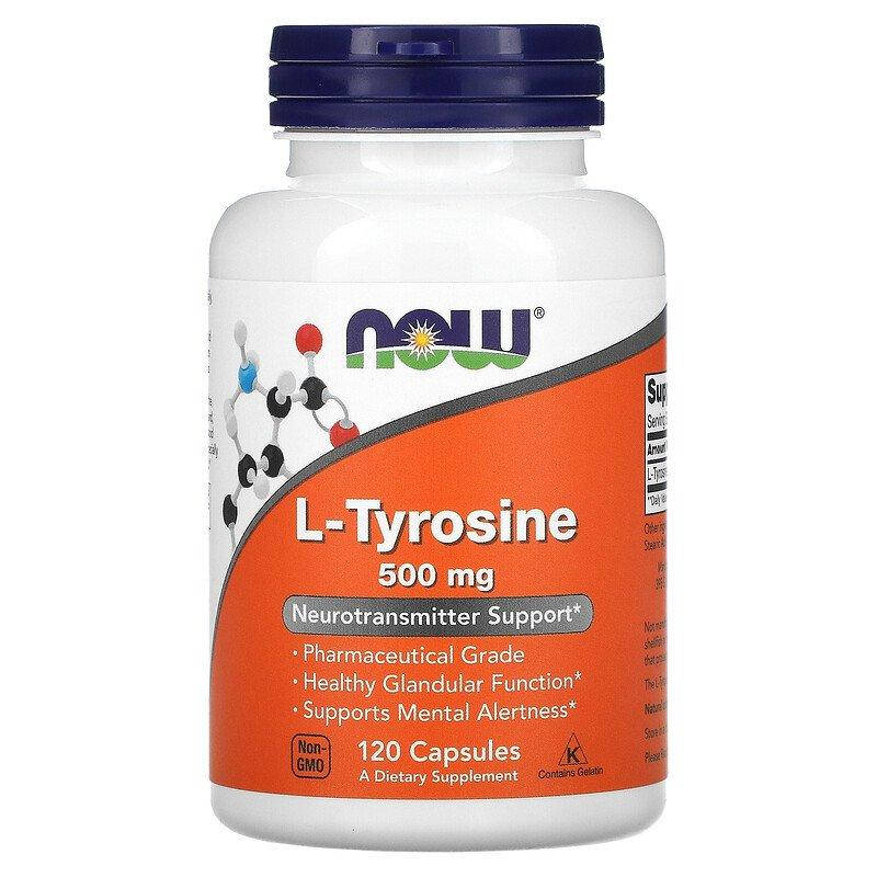 

Тирозин L-Tyrosine 500 мг Now Foods 120 капсул