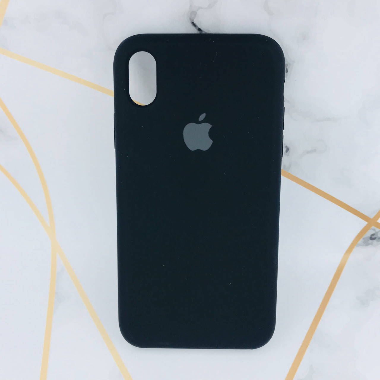

Силиконовый чехол Apple Silicone Case для iPhone XS MAX Чёрный, Черный