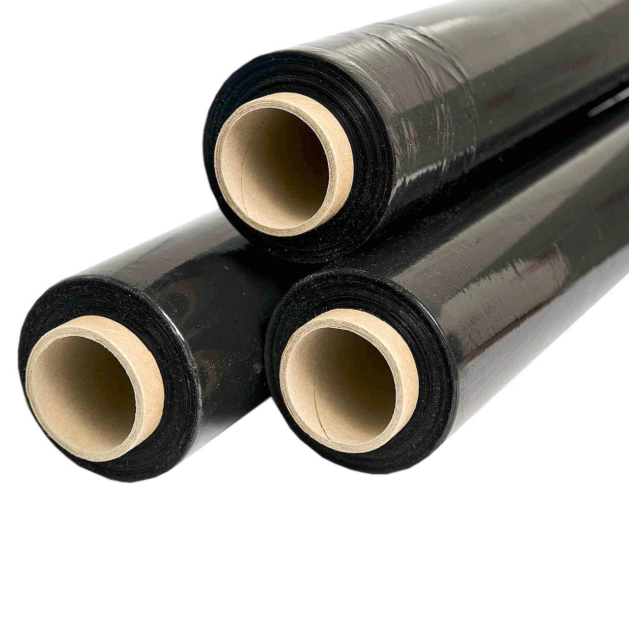 

Стрейч пленка первичка 55см Черная 20мкм 2 кг 200м (Честный намот)