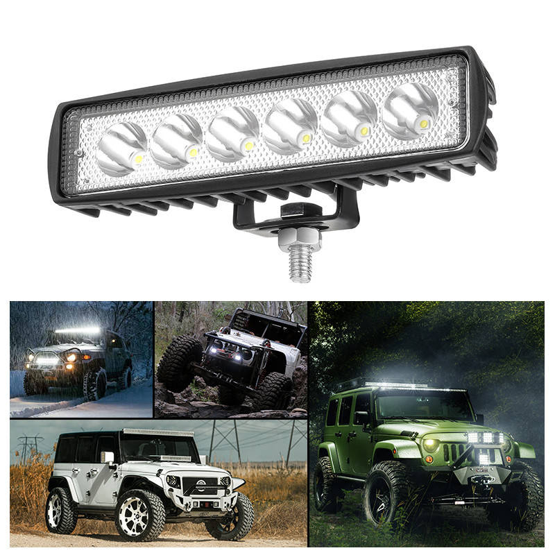 

Светодиодная автомобильная LED Фара 12-24v 18w CYCLONE DRL Дневные ходовые огни 1шт, Черный