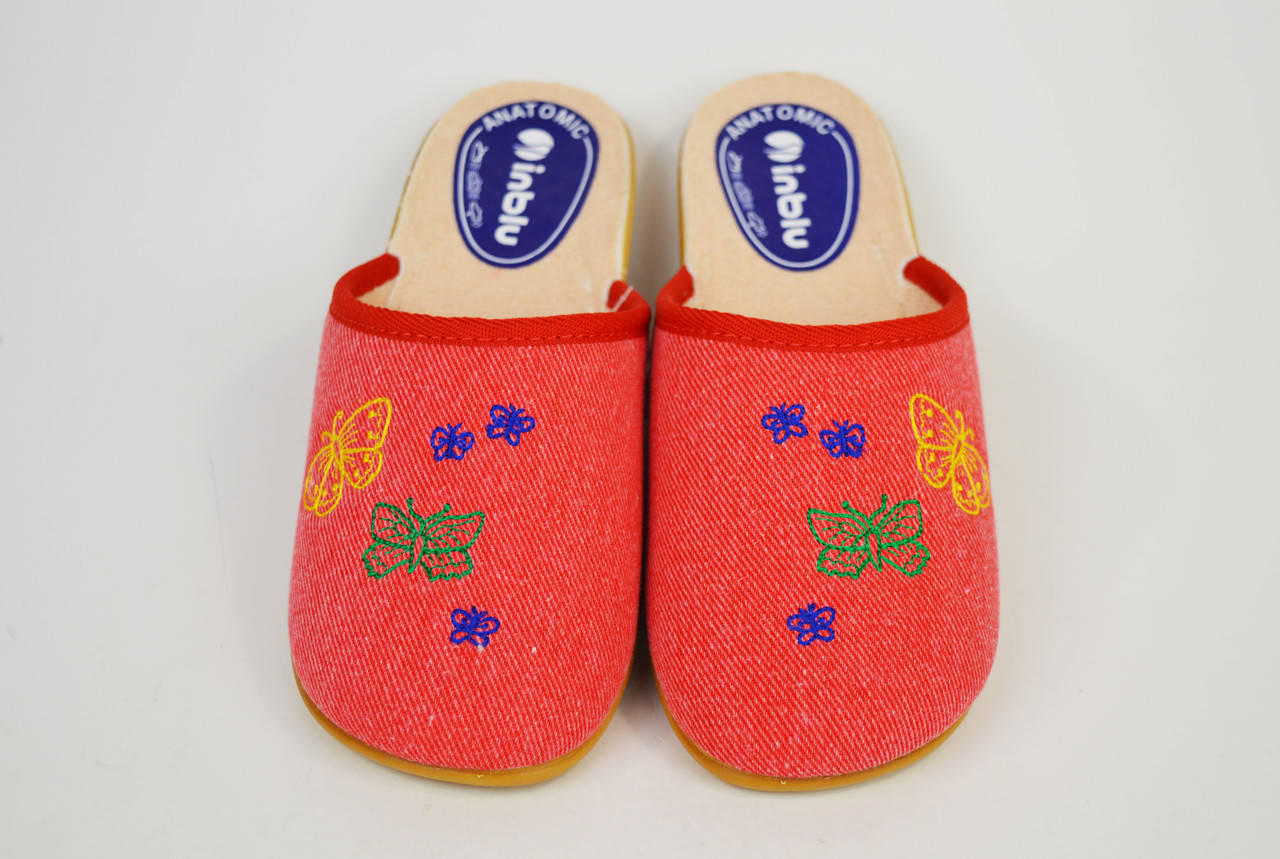 

Тапочки женские текстильные Inblu NC20S Красные, Красный