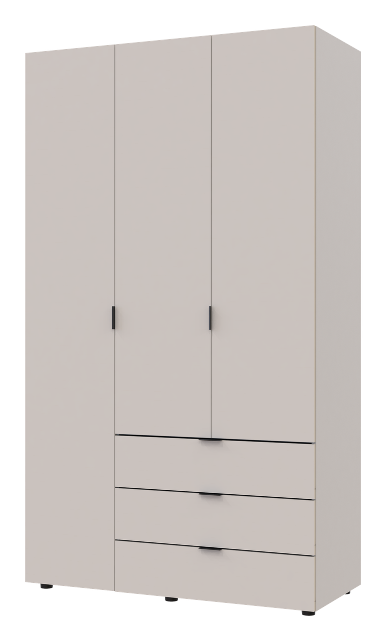 Розпашна Шафа для одягу Doros Гелар Кашемір 3 ДСП 116.2х49.5х203.4 (80737633) 5
