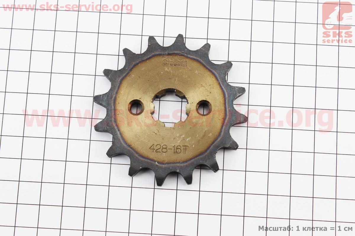 

Звезда передняя JH - 428H-16T "каленая" (338794)