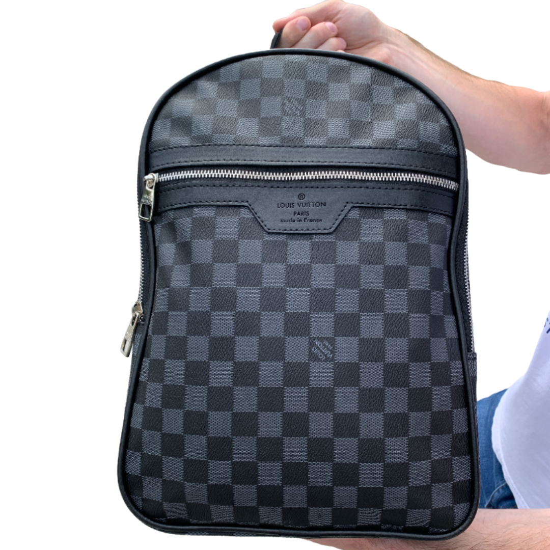 

Рюкзак Louis Vuitton MICHAEL, Серый, PU кожа, Черный