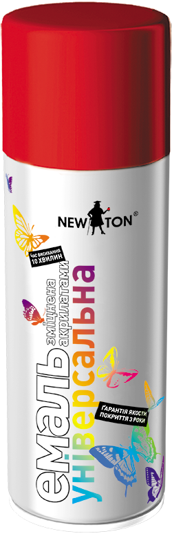 

Краска аэрозольная Newton красная 3020 универсальная 400мл, Красный