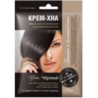 

Fitocosmetic Черная Крем-Хна в готовом виде с репейным маслом, 50мл