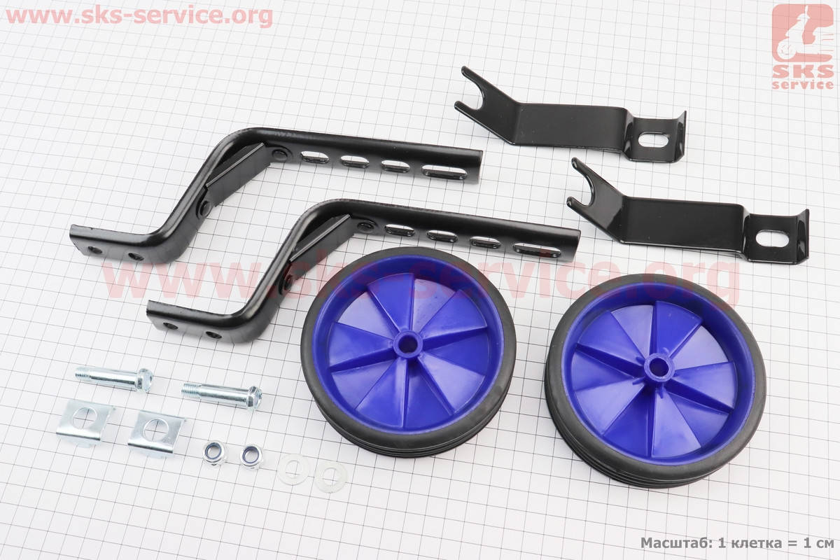 

Колёса боковые универсальные, синие HR09