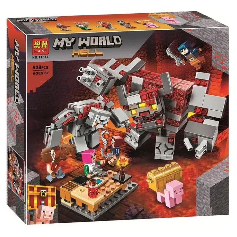 

Конструктор Lari My World 11514 Подземный мир 528дет 204430, Красный