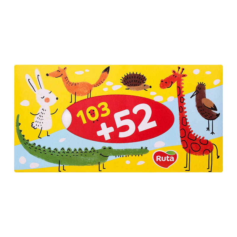 

Серветки косметичні RUTA пенал 155шт