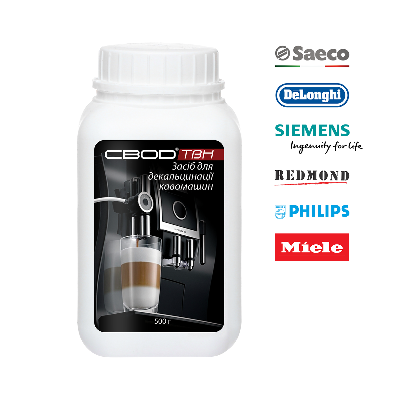 

Гранулированное средство для декальцинации кофемашин "SVOD ТВН", 0,5 кг