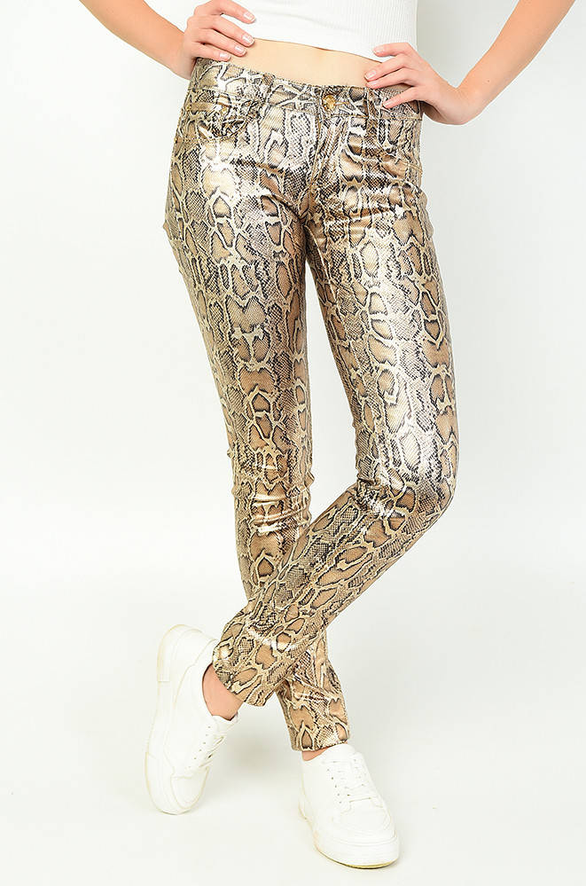 

Штаны женские золотистые 135523M, Золотистый