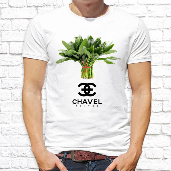 

Футболка женская повседневная белая CHAVRL