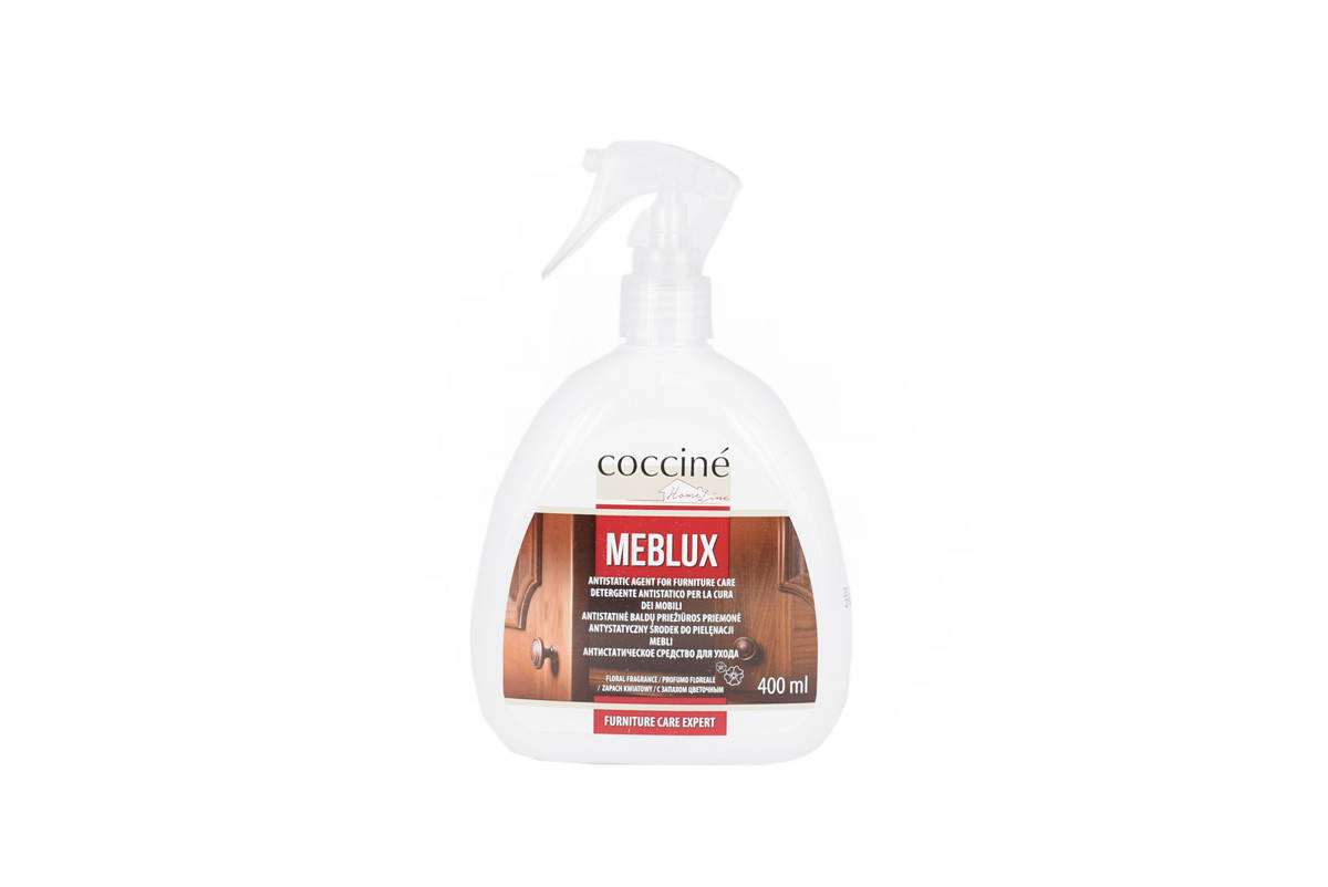 

Полироль для мебели и бытовой техники антистатическая Coccine MEBLUX 400мл