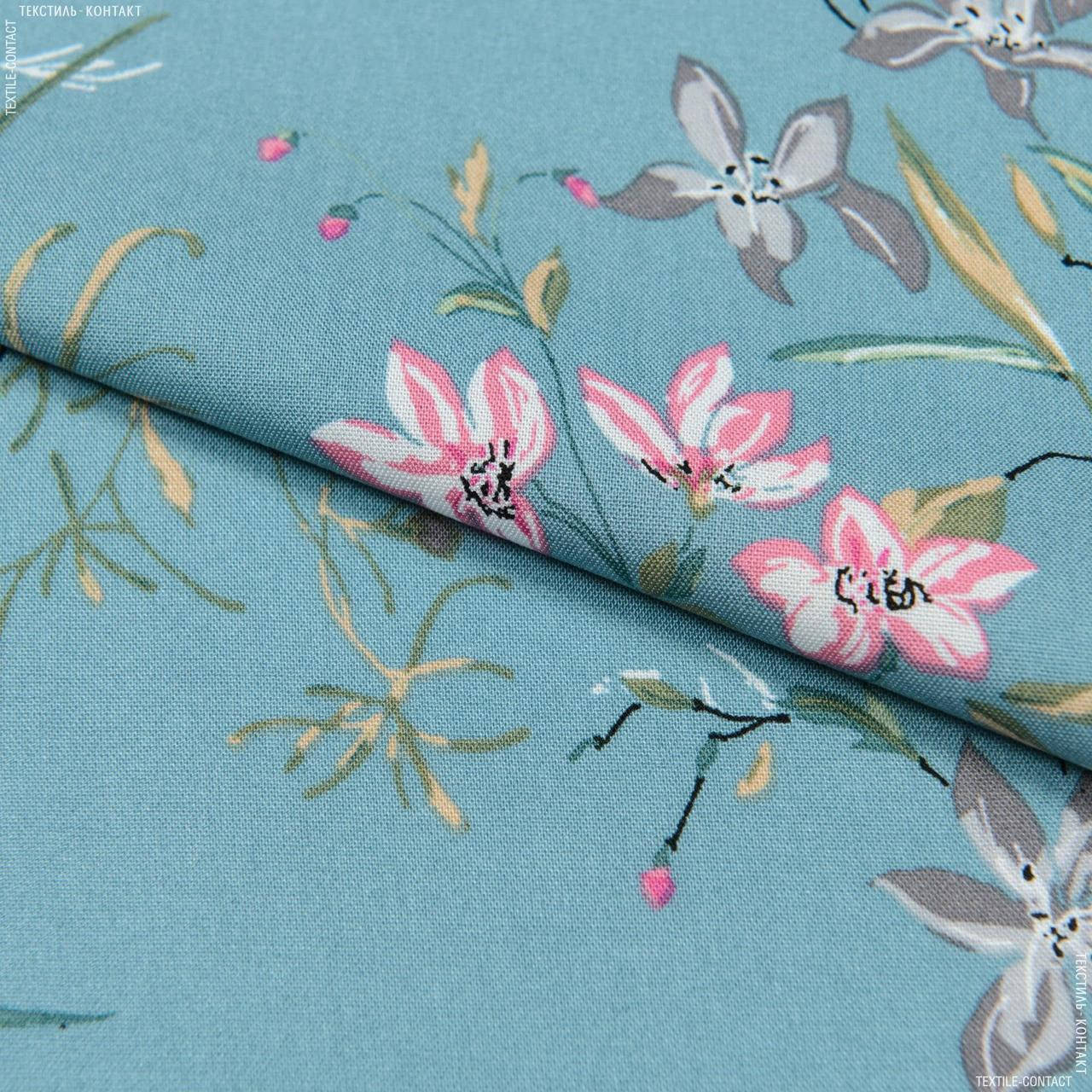 

Штапель фалма принт, Серый