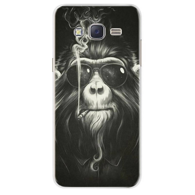 

Чехол Print для Samsung J7 2015 / J700H / J700 / J700F силиконовый бампер с рисунком Monkey