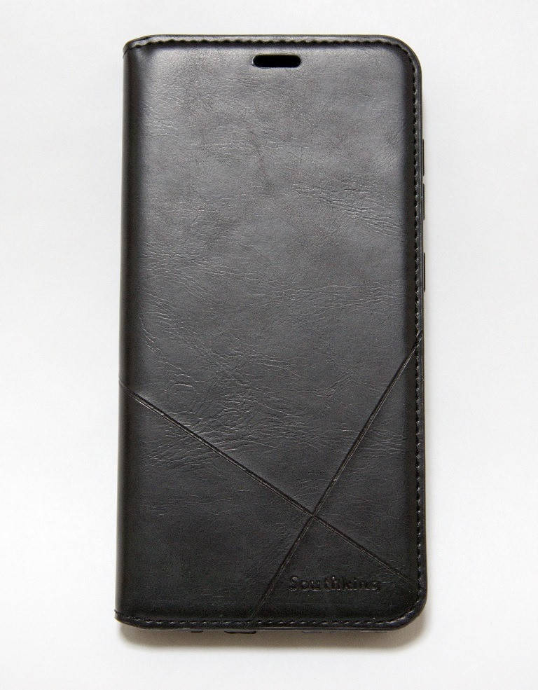 

Чехол-книжка для смартфона Huawei Y7 2019 чёрная MKA, Черный