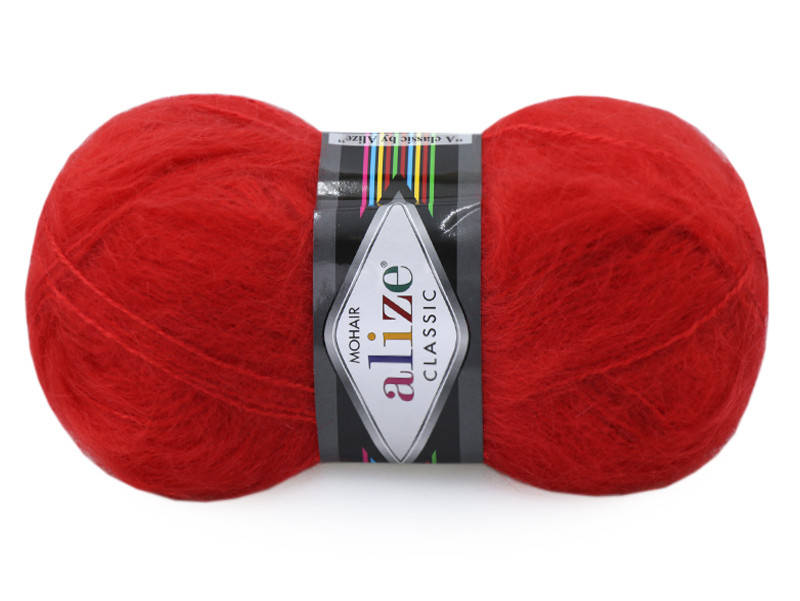 

Alize Mohair Classic, Красный №56