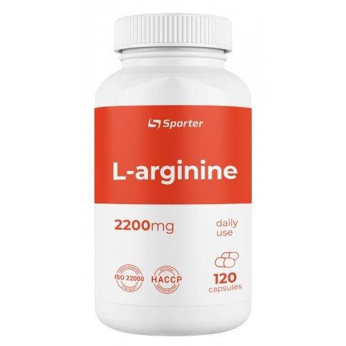 

Аминокислота Sporter L-Arginine 2200 mg, 120 капсул