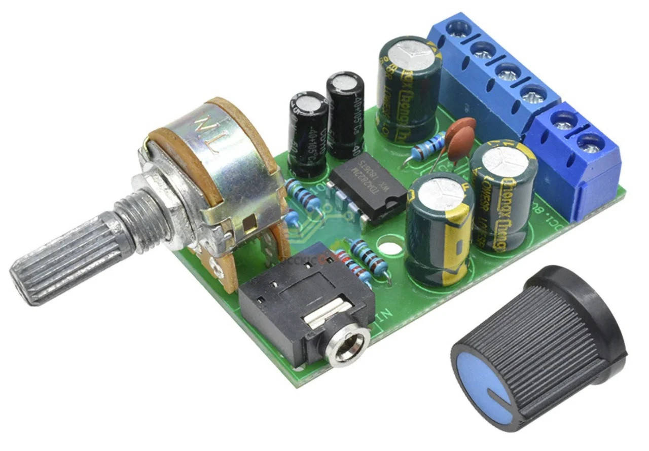 

TDA2822M стерео усилитель класса D 2х5Вт 1.8-12В