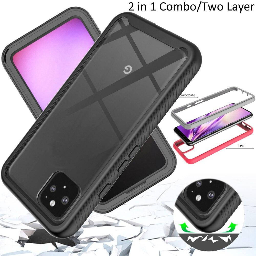 

Противоударный чехол для Google Pixel 4 XL двухкомпонентный, Черный