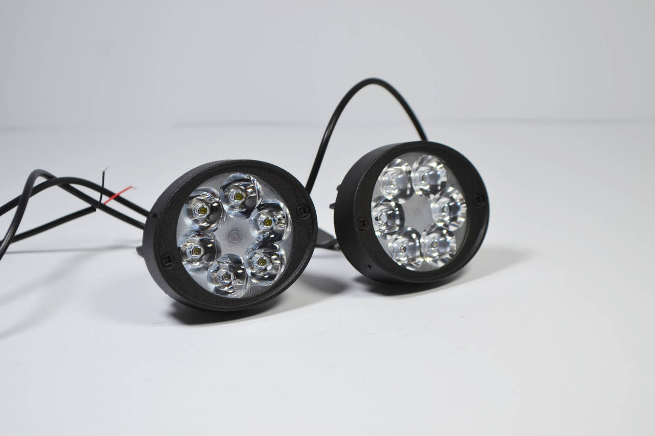 

Светодиодная LED фара круглая рабочая 10W° Вт,(3Вт*6ламп), Белый