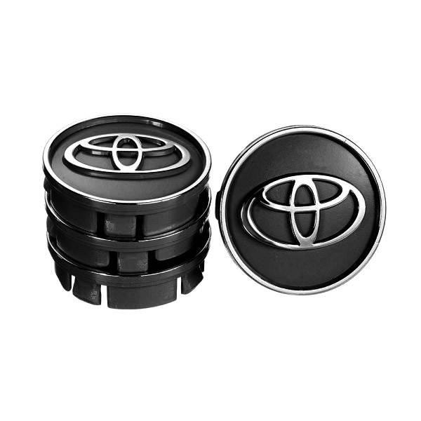 

Колпачки пластиковые на титаны Toyota черный, 60/55 мм