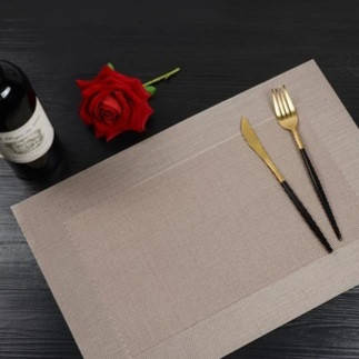 

Сервировочный бронзовый коврик, сет на стол HLS бронза 30х45см 6911