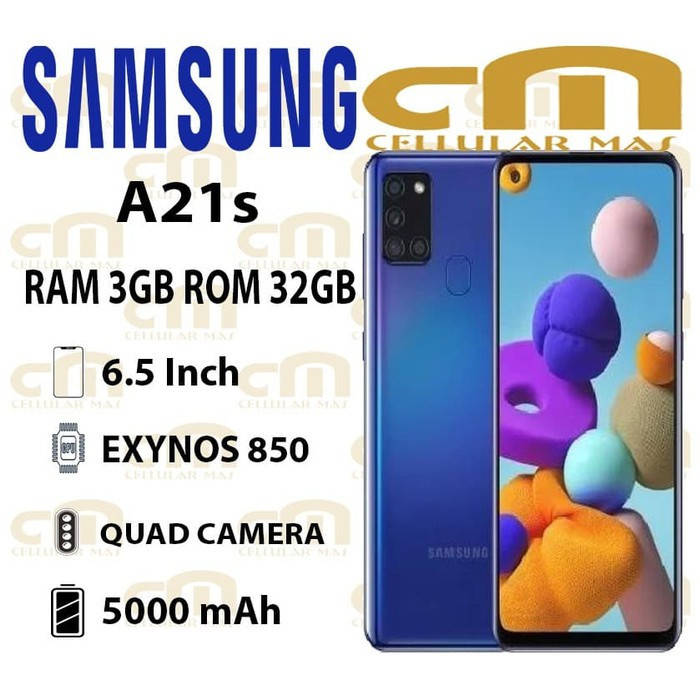 

Смартфон Samsung Galaxy A21s 3/32GB Black (SM-A217FZBNSEK) без коробки, Синий