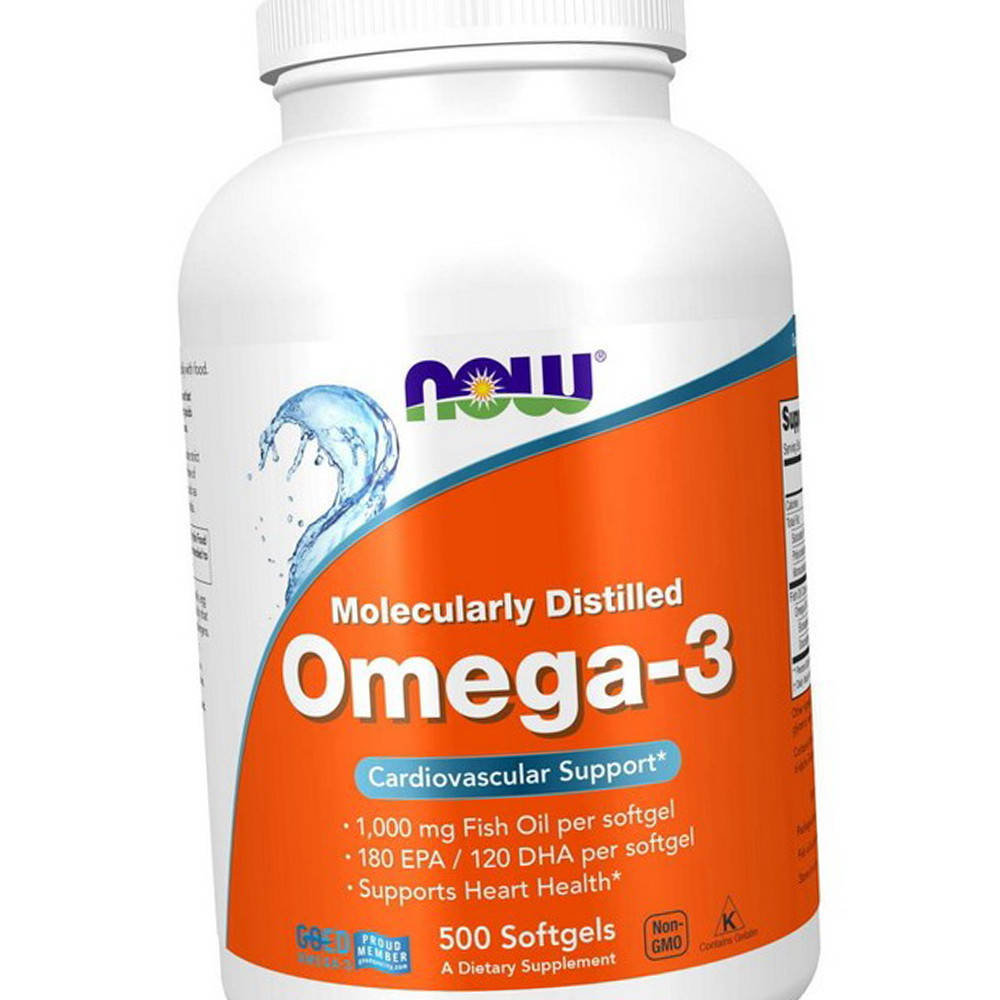 

Рыбий жир Омега 3 NOW Foods Omega-3 500 капсул