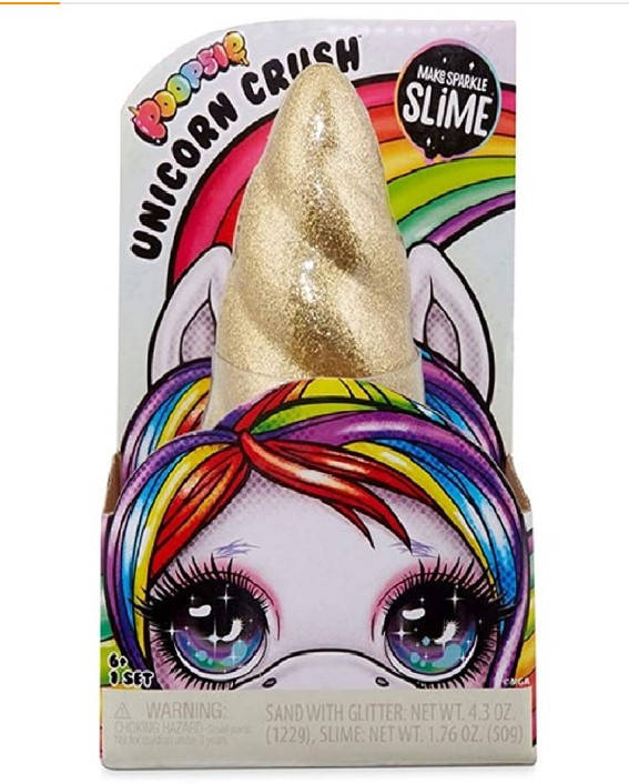 

Сюрприз Рог Единорога со слаймом и блестками Poopsie Unicorn Crush