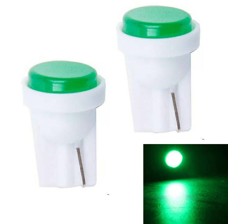 

Светодиодные LED лампочки HL24 с цоколем T10 (W5W, 9V-12V, ЗЕЛЕНЫЕ), безцокольные лед лампы в габариты / 2шт