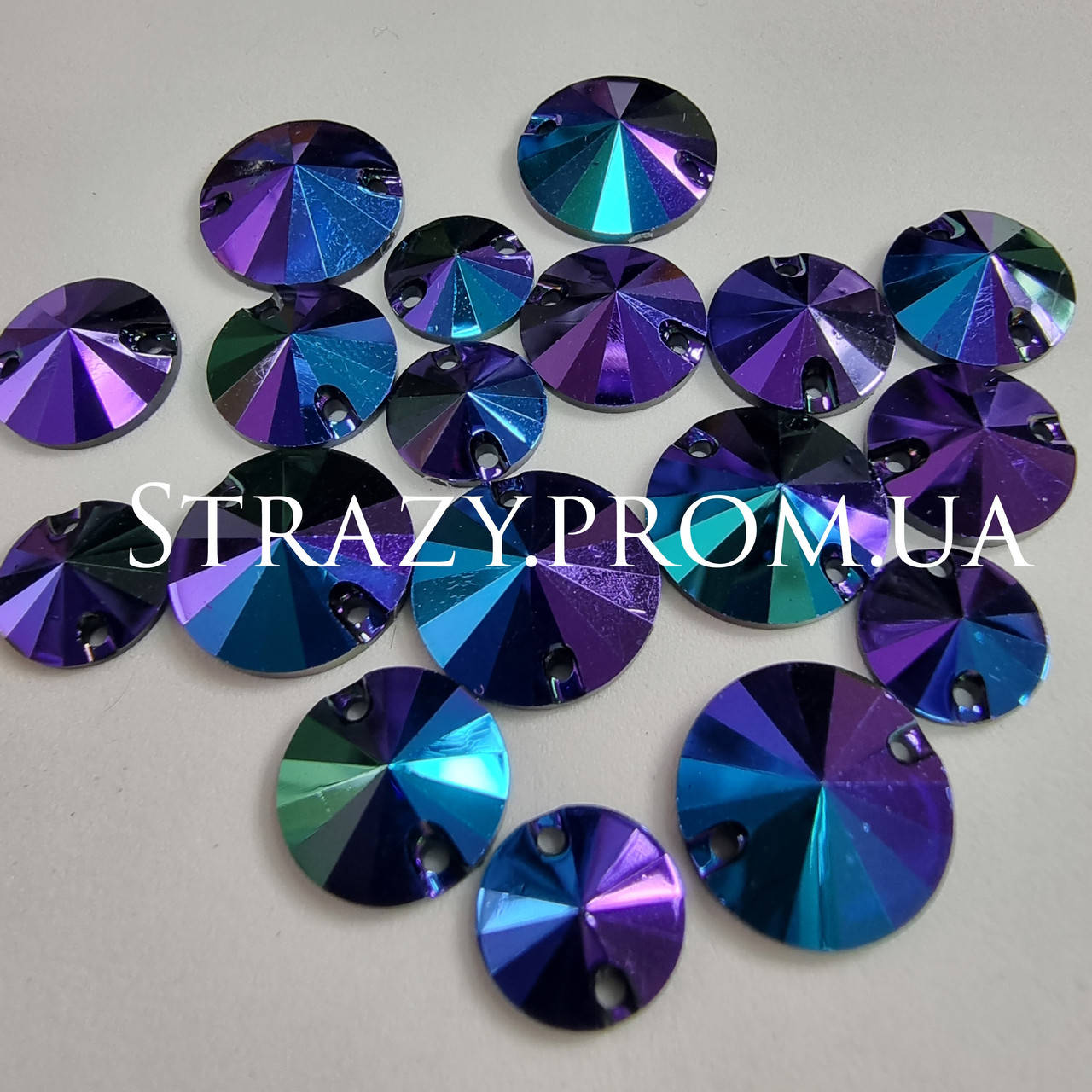 

Круги 14мм. DARK AMETHYST AB Смола