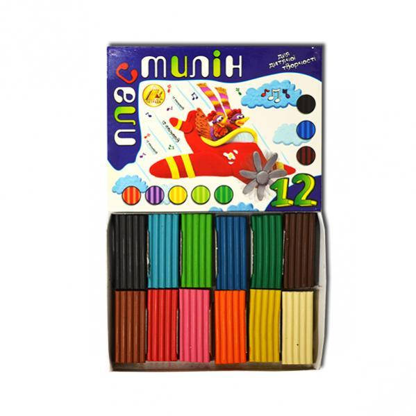 

Пластилин 12 цветов, 300 г / Тетрада, Разные цвета