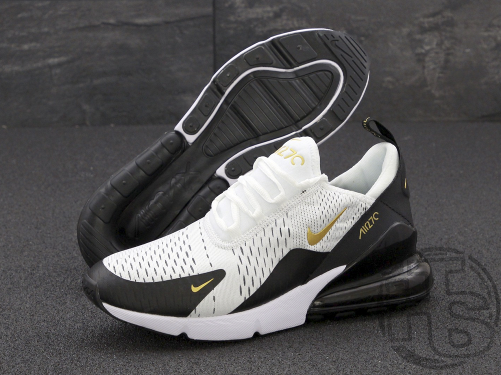 

Мужские кроссовки Nike Air Max 270 White/Black/Gold AV7892-100