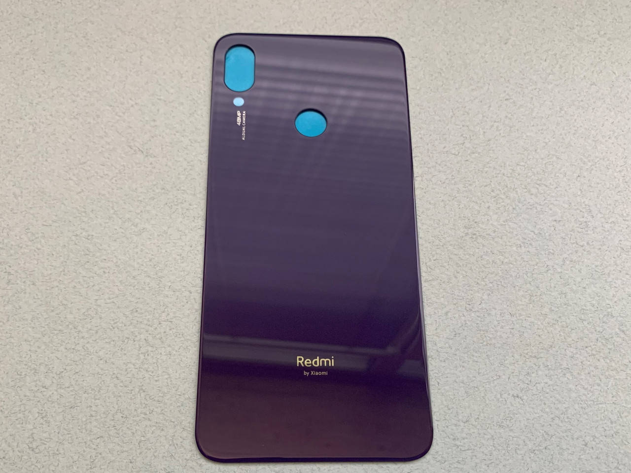 

Задняя крышка на Redmi Note 7 Purple Violet фиолетового цвета, стекло., Фиолетовый