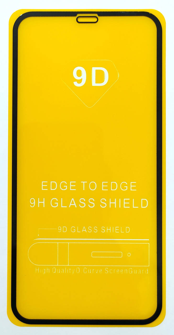 

Защитное стекло для Apple iPhone XR / iPhone 11 полная проклейка 9D Full Glue, Черный