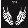 

Трафареты для боди-арта, био-тату N46