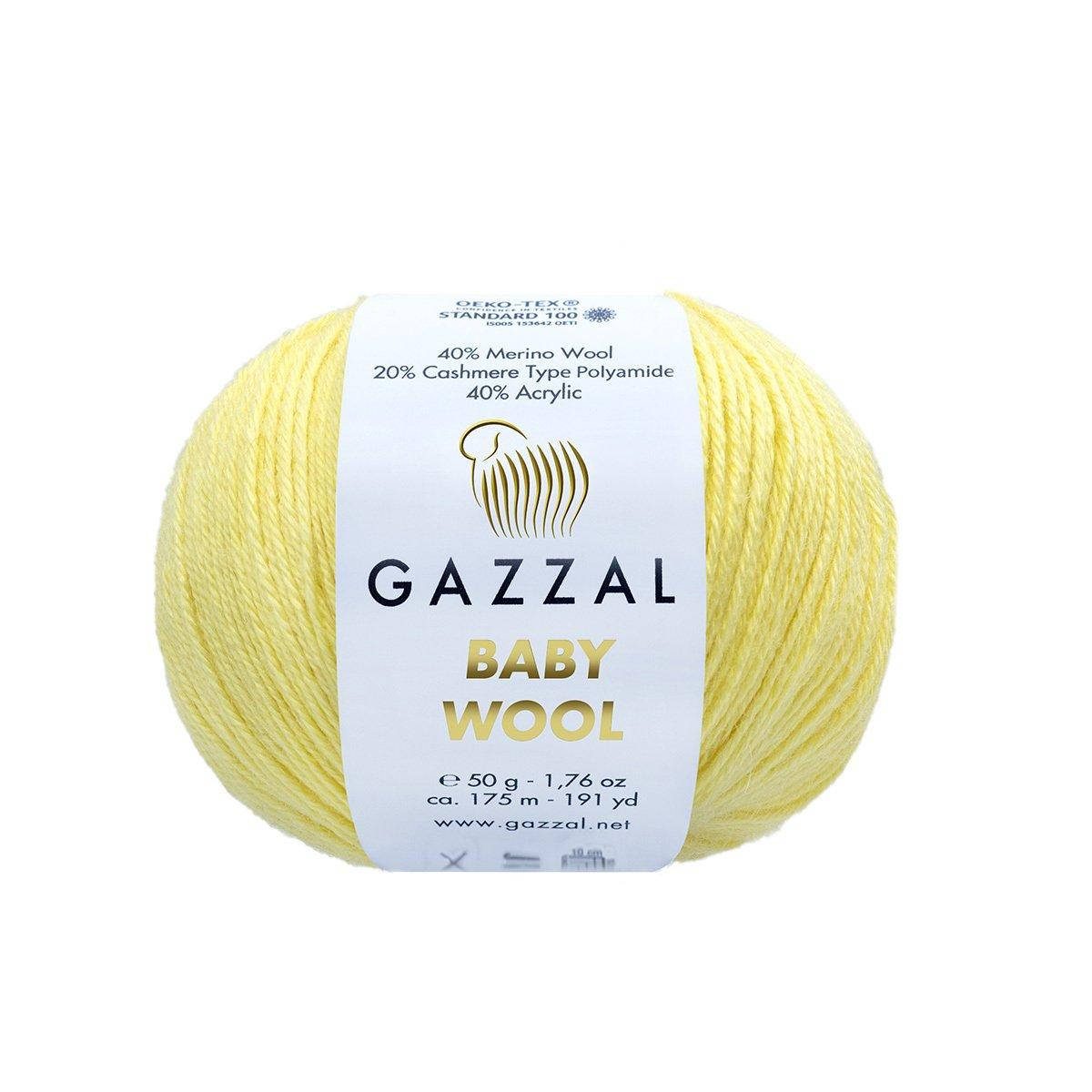 

Gazzal Baby Wool № 833 светло-желтый